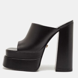 Versace: Чёрные сабо 