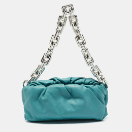 Bottega Veneta: Голубая сумка  Chain Pouch