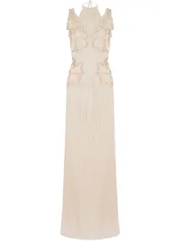 Alberta Ferretti: Плиссированное платье 