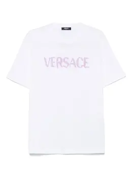 Versace: Футболка с принтом 