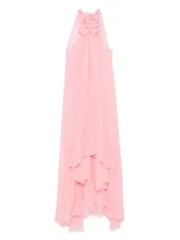 Blumarine: Платье с растительным принтом 
