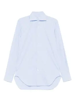 Kiton: Голубая рубашка 