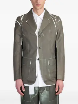 Comme Des Garçons Shirt: Зелёные пиджаки 