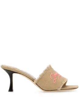 Jimmy Choo: Бежевые сандалии 