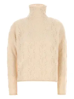 Max Mara: Бежевый свитер 