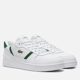 Lacoste: Белые кроссовки  T-clip