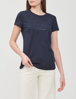 ARMANI EXCHANGE: Синяя футболка 
