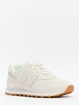 New Balance: Белые кроссовки 