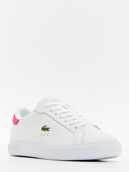 Lacoste: Белые кроссовки 