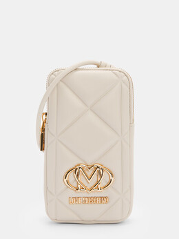 Love Moschino: Бежевая сумка 
