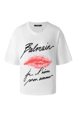Balmain: Хлопковая футболка 