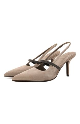 Brunello Cucinelli: Бежевые туфли 