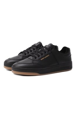 Saint Laurent: Чёрные кеды 