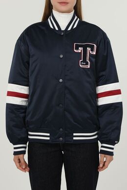 Tommy Jeans: Синяя куртка 