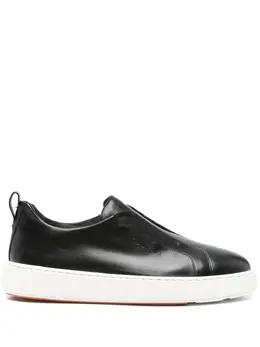 Santoni: Чёрные мокасины 