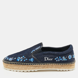 Dior: Голубые мокасины 