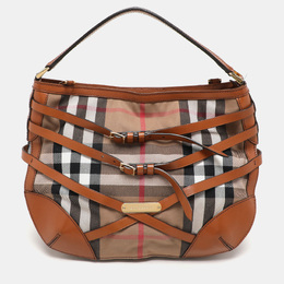 Burberry: Коричневая сумка  House Check
