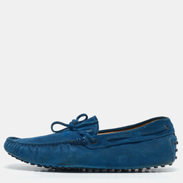 Tod's: Голубые мокасины 