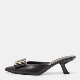 Salvatore Ferragamo: Чёрные сабо 