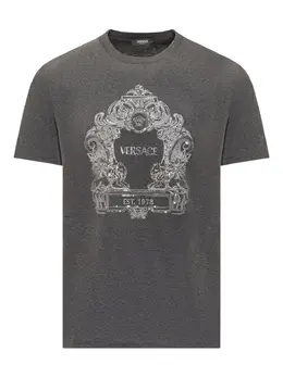 Versace: Футболка  Barocco с блёстками