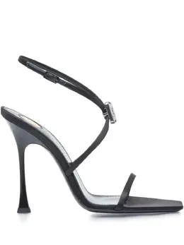 Saint Laurent: Чёрные сандалии 
