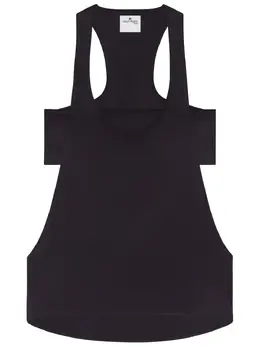 Courrèges: Чёрная майка 