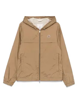 Moncler: Куртка цвета хаки 