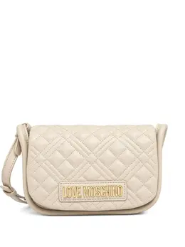 Love Moschino: Светлая сумка через плечо 