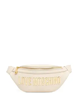 Love Moschino: Белая поясная сумка 