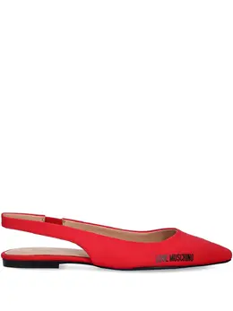 Love Moschino: Красные балетки 