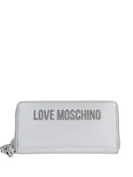 Love Moschino: Серебристый кошелёк 