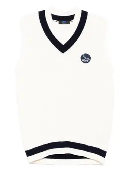 Kiton: Белый жилет  KNT