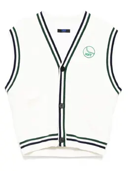 Kiton: Белый жилет  KNT