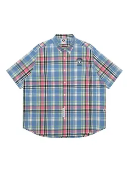 AAPE BY *A BATHING APE®: Голубая рубашка 