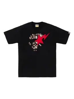 A BATHING APE®: Чёрная футболка 