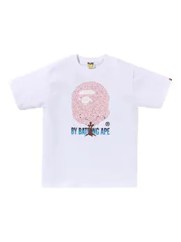 A BATHING APE®: Белая футболка 