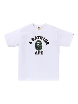 A BATHING APE®: Белая футболка 