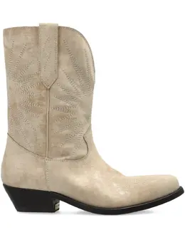 Golden Goose: Бежевые ботинки  Wish Star