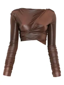 Rick Owens Lilies: Коричневый топ 