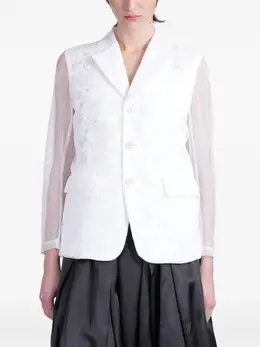 Comme Des Garçons: Прозрачный жакет 