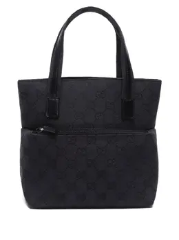 Gucci Pre-Owned: Чёрная сумка-шоппер 