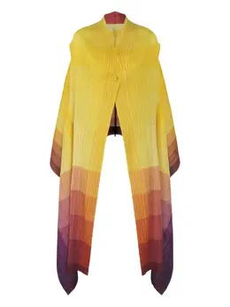 Pleats Please Issey Miyake: Жёлтый кардиган 