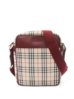 Burberry Pre-Owned: Сумка в клетку 