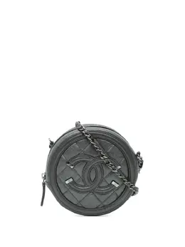 CHANEL Pre-Owned: Чёрный клатч 