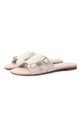 Santoni: Белые шлёпанцы 