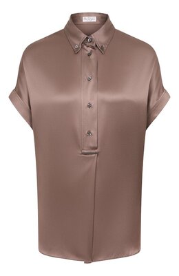 Brunello Cucinelli: Атласная блуза 