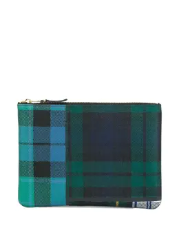 Comme Des Garcons Wallet: Зелёный клатч 