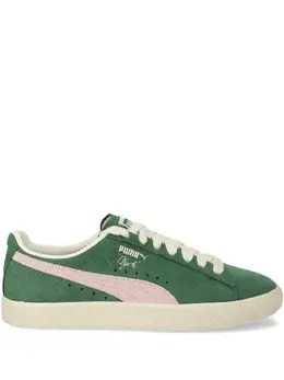 PUMA: Зелёные кроссовки  Clyde