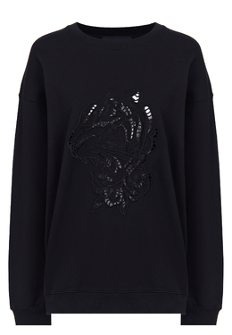 ERMANNO SCERVINO: Чёрный свитшот 