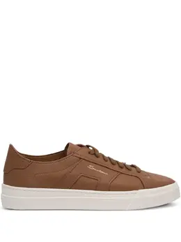 Santoni: Коричневые кроссовки 